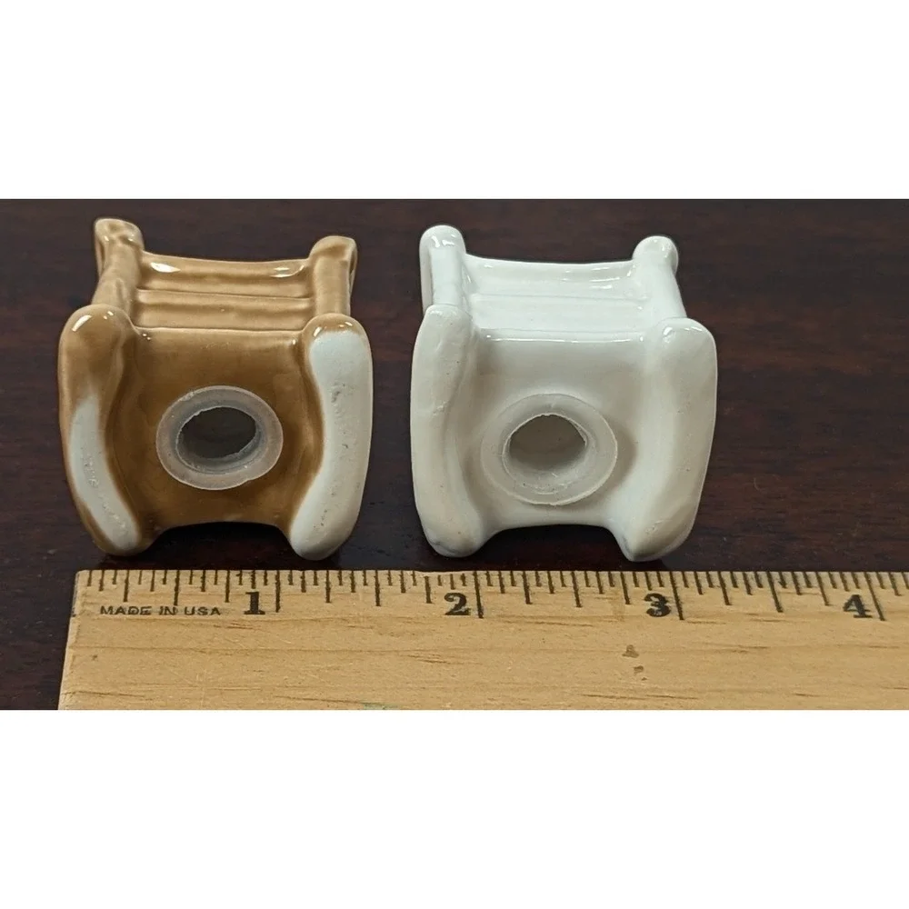 Cracker Barrel Porch Rocking Chair Salt & Pepper Shaker Set Ceramic Novelty